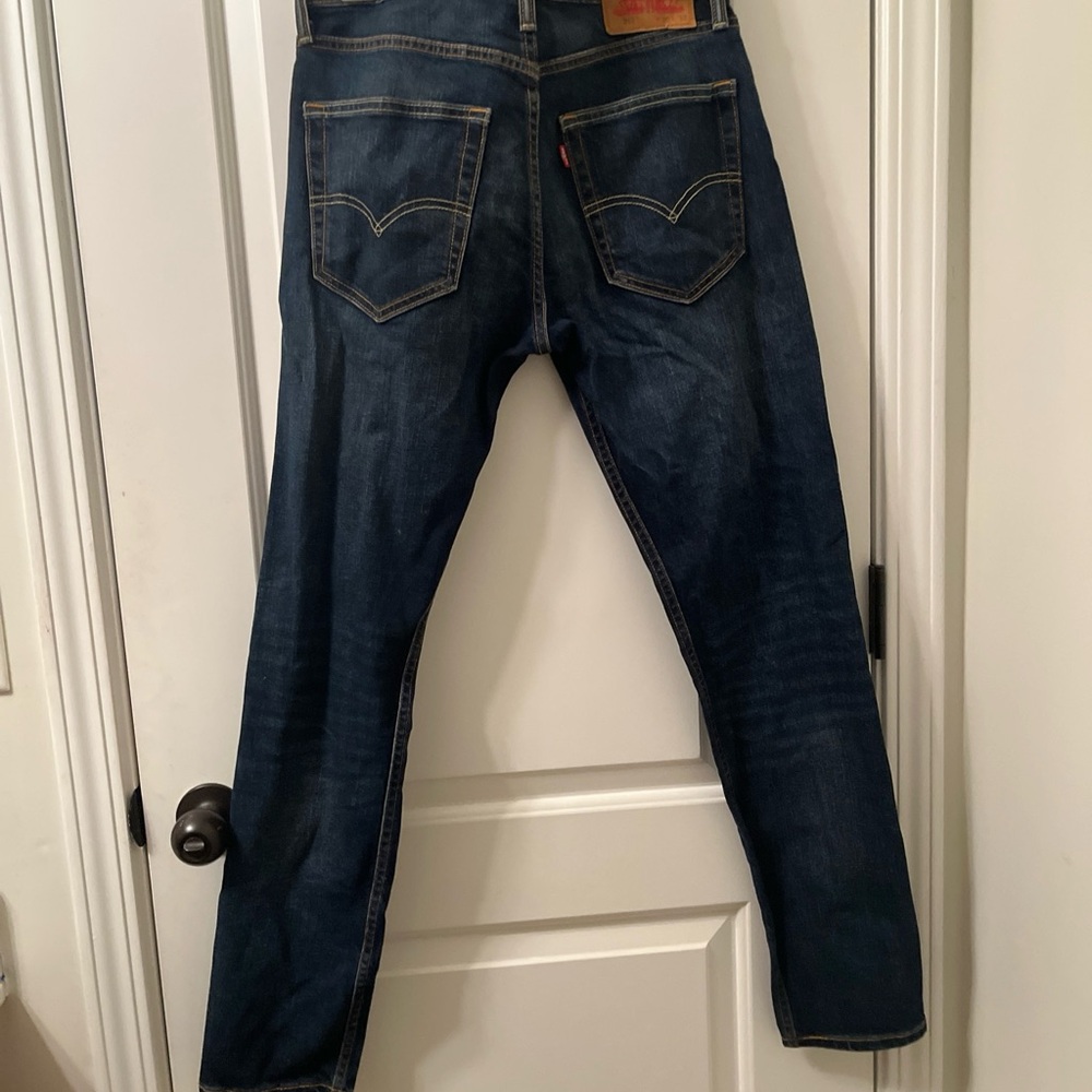Levi Strauss 512 Men's Blue Denim Jeans Zip Button Pockets Size 30x32 - Picture 2 of 16